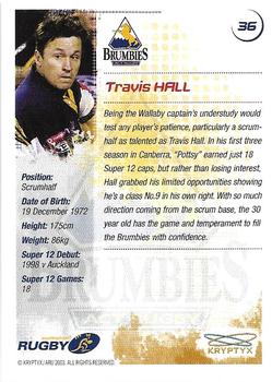 2003 Kryptyx The Defenders Australian Rugby Union #36 Travis Hall Back